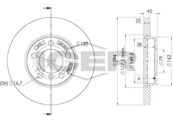 Fren Disk Ayna Ön Sağ ve Sol BRAXIS AE0942  34119804828 34 11 9 804 828 34119811537 34 11 9 811 537