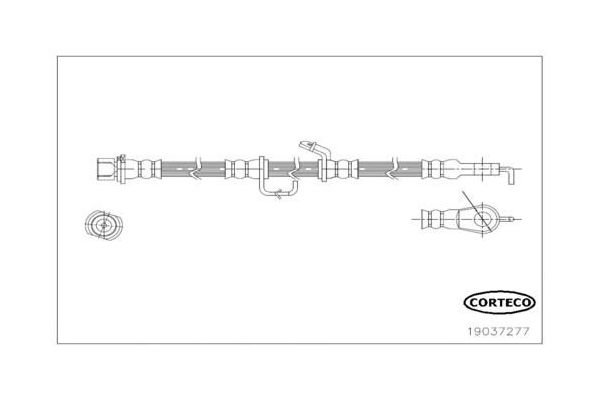 Fren Hortumu Ön Sağ Toyota Auris (E15)(10.2006->)  SWAPP 40362
