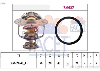 Termostat 71 °C  FACET 7.8650  7701058391 93180077 93 180 077 2120000QAB 21200-00QAB 21200DB000 21200-DB000 4415162 44 15 162 77 01 058 391