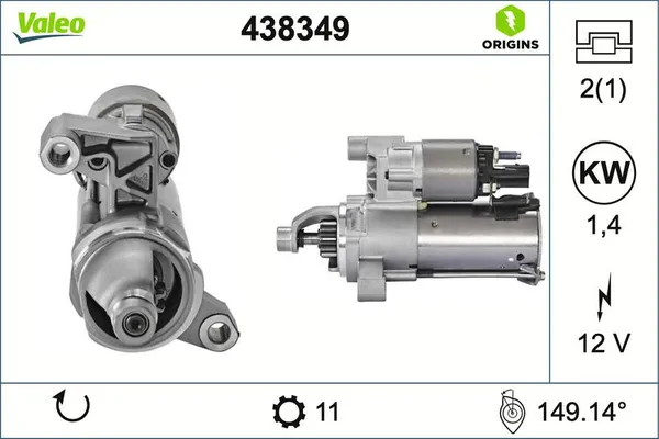 Marş Dinamosu  Audi A8 (4NC/4NL)(11.2021->)  VALEO 438349