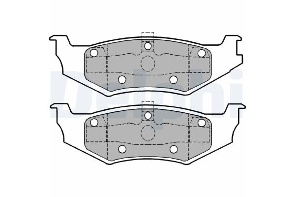 Fren Disk Balata Ön Volvo Serisi 460 (1989->)  DELPHI LP1162