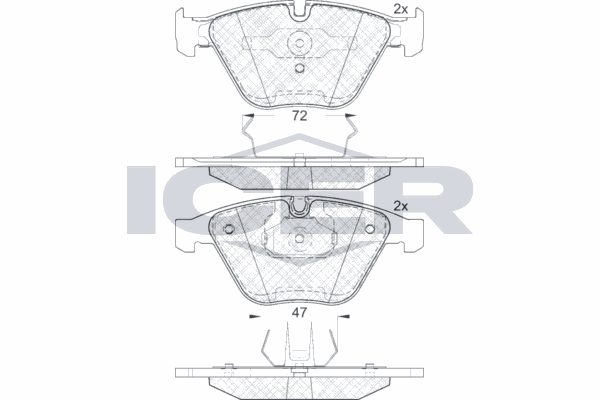 Fren Disk Balata Ön BMW 3 Serisi Coupe (E92)(2006->)  KALE BALATA 23312 203 05 MSH