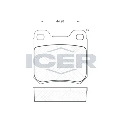 Fren Disk Balata Arka Opel Vectra B S.Wagon (1996->)  AYD 60172BA