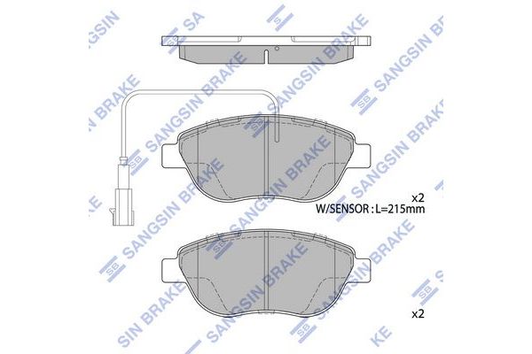 Fren Disk Balata Ön Abarth Stilo (192)(2001->)  SANGSIN SP1746