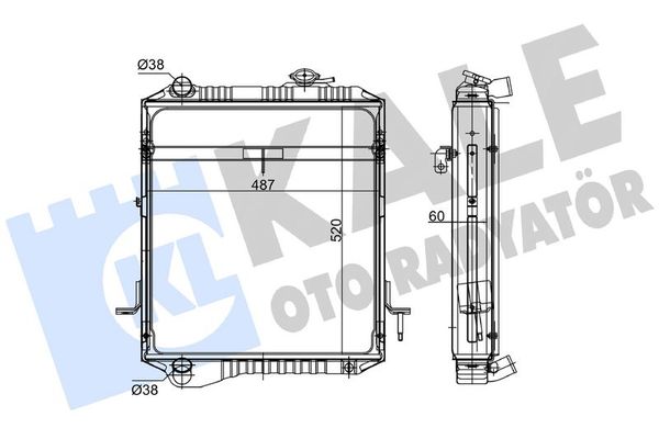 Su Radyatörü  Nissan Pathfinder 4/5 Kapı (R51)(01.2005->)  KALE 100597