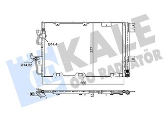 Klima Radyatörü  KALE 353065  1850098 1850 098 93178960