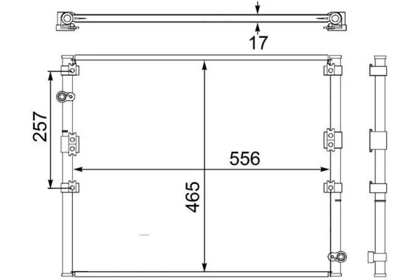 Klima Radyatörü  Toyota Land Cruiser (J9)(1996->)  MAHLE AC 474 000S