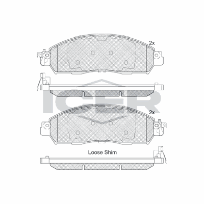 Fren Disk Balata Ön Nissan NV200 /Evalia (M20/M)(08.2009->)  AYD 60420A