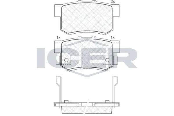 Fren Disk Balata Arka KALE BALATA 23652 148 05 ANS KD13