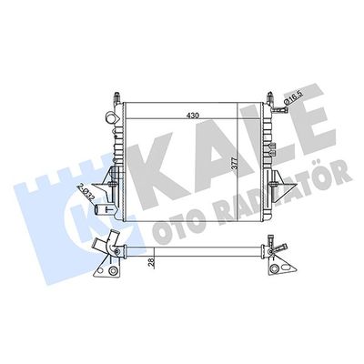 Su Radyatörü  Renault Twingo (C06)(05.1993->)  KALE 130400