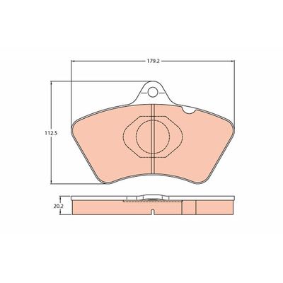 Fren Disk Balata Ön TRW GDB5081