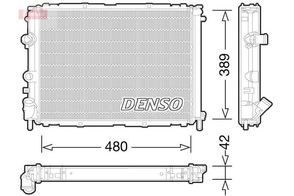 Su Radyatörü  Renault Clio II / (Makyajlı)(B/CB0)(06.2001->)  DENSO DRM23033