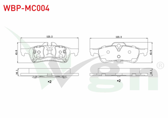 Fren Disk Balata Arka WGN WBP-MC004  
