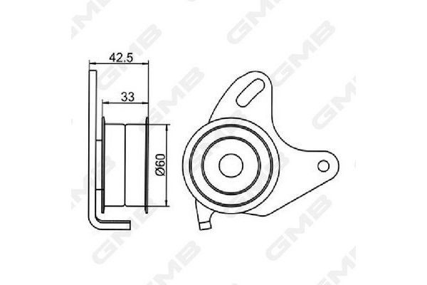 Triger Gergi Rulmanı  Mitsubishi Pajero Sport (K90)(1999->)  GMB GT10140