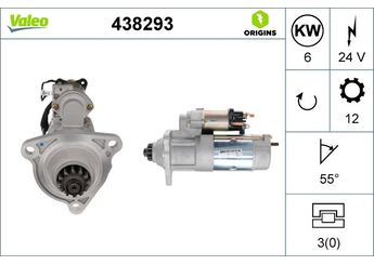 Marş Dinamosu  VALEO 438293  500023756 M009T82171 M9T82171 5001853801 5010235157 5010235158 11127679 11127679A 17219790 85000746 8500087 9011127679 90 11 127 679