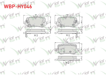 Fren Disk Balata Arka WGN WBP-HY046  
