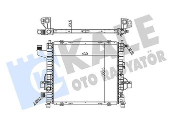 Su Radyatörü  MGA 80378  525261AB 7701042415 7701045211 7701352572 7701499801