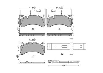 Fren Disk Balata Ön VALEO 671211  77367664 6000629065 6000629066 77368418 77368442 77368542