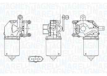 Cam Su Motoru  MAGNETI MARELLI 064050002010  2S6T17B571AD 1140531 1143827 1740714 2S6T17B571AC 2S6T-17B571-AC 2S6T-17B571-AD