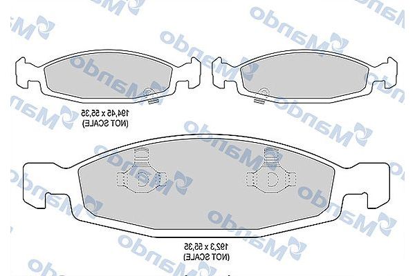 Fren Disk Balata Ön Jeep Grand Cherokee (WJ/WG)(1999->)  MANDO MBF015576