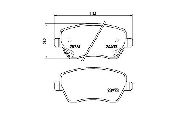 Fren Disk Balata Ön Nissan Micra (K13K/KK)(07.2010->)  MAGNETI MARELLI 363700456086