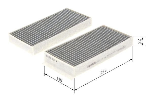 Polen Filtresi  MINI Mini 5-kapı (F55)(2014->)  BOSCH 1 987 435 538