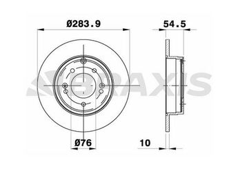 Fren Disk Ayna Arka Sağ ve Sol BRAXIS AE0675  584113K100