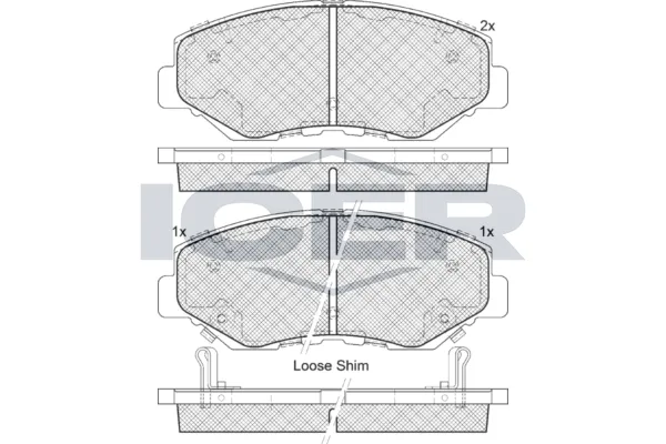 Fren Disk Balata Ön Honda Civic HB (FK)(01.2017->)  MAHER 23970