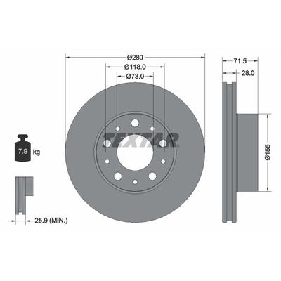 Fren Disk Ayna Ön Sağ ve Sol Fiat Ducato Kamyonet Çift Kabin 35 (01.2007->)  PSA ORJINAL 1607872180