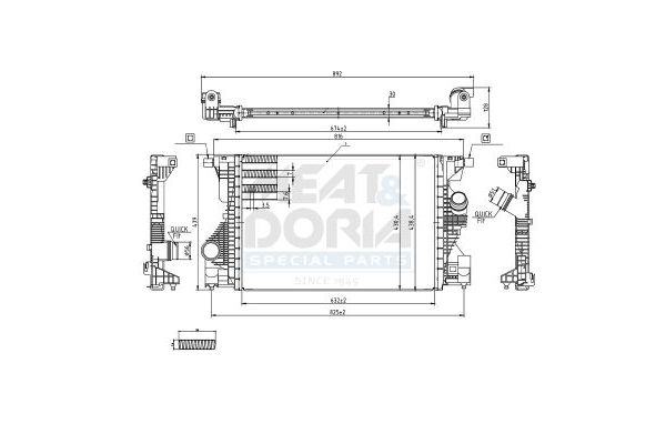 Turbo Radyatörü  Mercedes B -Serisi (BM 247)(02.2019->)  ASPART 6TRA1006