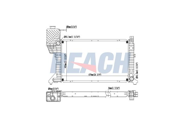 Su Radyatörü  MGA 80365