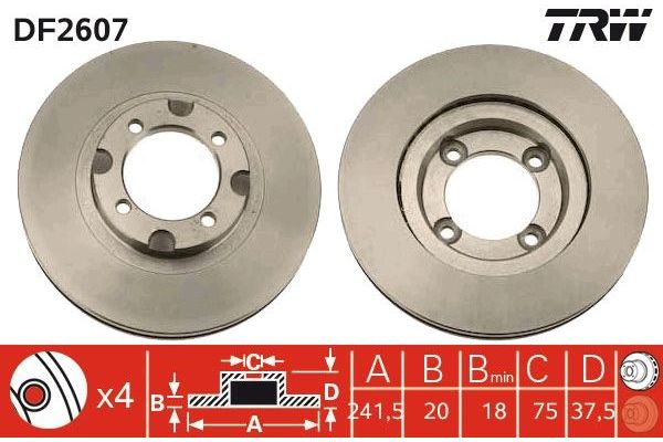 Fren Disk Ayna Ön Sağ ve Sol KRAFTVOLL 07040317
