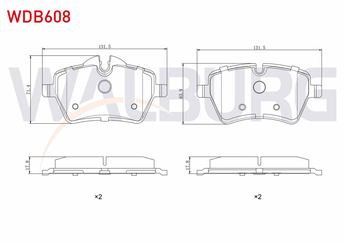 Fren Disk Balata Ön WALBURG WDB608  
