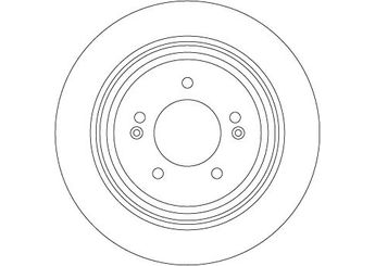 Fren Disk Ayna Arka Sağ ve Sol AP K2042PR  58411D4650 58411-D4650