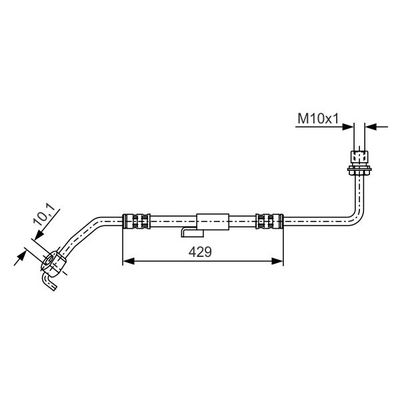 Fren Hortumu Ön Sağ veya Sol Ford Transit Kamyonet (EY)(1995->)  BOSCH 1 987 476 511