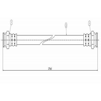 Fren Hortumu Arka Sağ veya Sol Ford Capri (1978->)  CAVO C800 031A