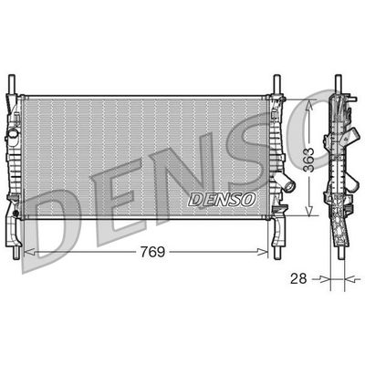 Su Radyatörü  Ford Transit New Line (TT9)(2006->)  DENSO DRM10106