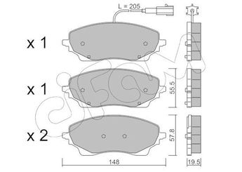 Fren Disk Balata Arka CIFAM 822-1379-0  77369188 77369092 77361148