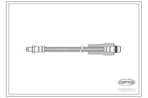Fren Hortumu Ön Sağ veya Sol Renault Safrane (B54)(10.1994->)  FROW 218.1112.001