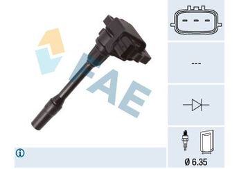 Ateşleme Bobini  DODUCO 17555  MD362913 134037 MD344196 MD-344196 MD-362913 MD366821 MD-366821 30875596