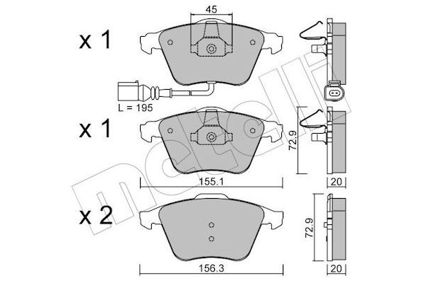 Fren Disk Balata Ön METELLI 22-0549-4