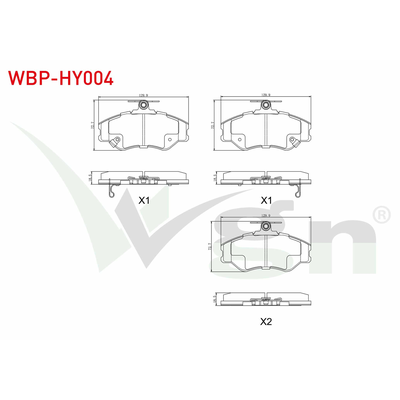 Fren Disk Balata Ön WGN WBP-HY004