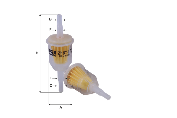 Yakıt Filtresi  Volkswagen Polo I (861)(04.1975->1981)  FIL FILTRE ZP 8014 FP