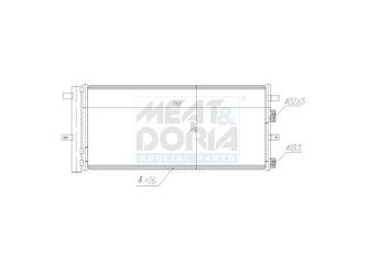 Klima Radyatörü  ORİS CFR580016  DG9H19710AE HG9H19710CA E1GH19710AC 1886561 1930646 2192904 5202208 5302598 DG9H19710AD E1GH19710AB