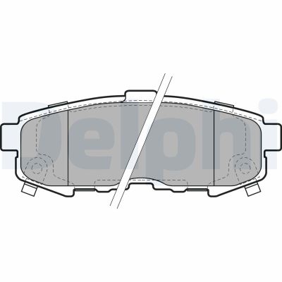 Fren Disk Balata Arka Mazda MPV (LW)(06.1999->)  DELPHI LP1978