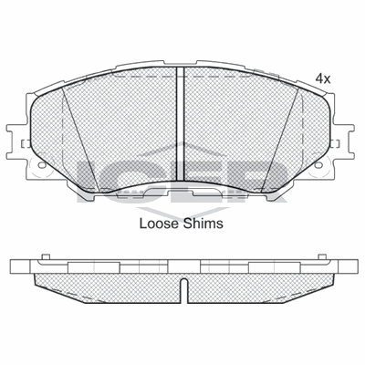 Fren Disk Balata Ön Toyota Auris (E15)(10.2006->)  KRAFTVOLL 07010615