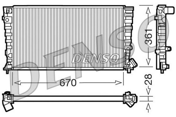 Su Radyatörü  DENSO DRM07030