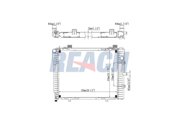 Su Radyatörü  Mercedes CLK Cabrio (BM 208)(04.1998->)  VEKA 16-2027B