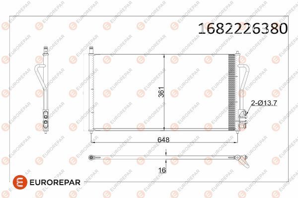 Klima Radyatörü  PSA ORJINAL 1682226380