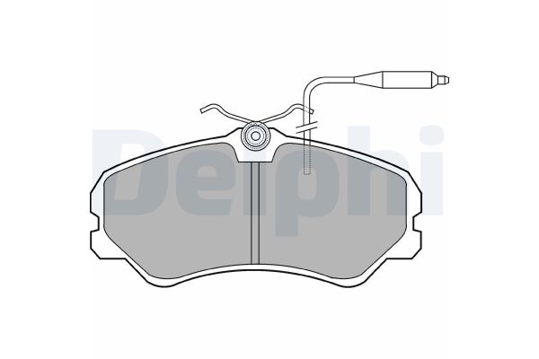 Fren Disk Balata Ön Peugeot J5 (290) Minibüs (1990->)  DELPHI LP594